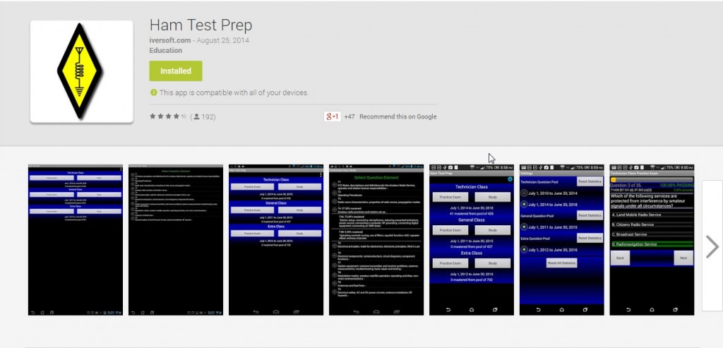Ham Test Prep for Android