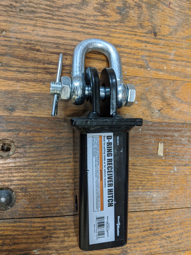 D-Ring Receiver Hitch from Harbor Freight 